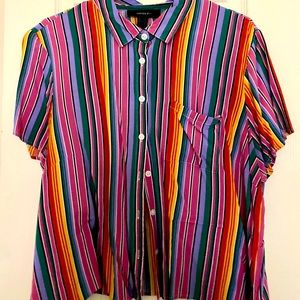 MULTI COLORED BUTTON DOWN SHIRT